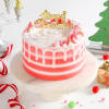 Gift White And Red Christmas Drip Cake (1kg)