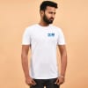 Gift White Couple Tshirt With Side Logo