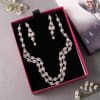 Shop White CZ Stone Necklace Set