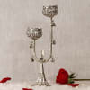 Gift White Metal Decorative Traditional Candle Stand