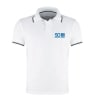 White Tipped Polo T-shirt Online