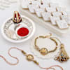 Wholesome Happiness Bhaiya Bhabhi Rakhi With Kaju Katli Online