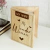 Gift Wife Wonder Woman Personalized Wooden Photo Frame
