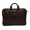 Gift Wine Brown Sleek Christopolo Men's Laptop Bag - Customizable with Logo
