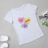 Women's Heart Print Cotton Tee Online