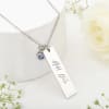 Gift Women's Silver Pendant Chain With Charm And Cuff Bracelet - Personalized