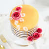 Gift Womens Day Rose And Chocolate Cake (Half Kg)