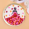 Gift Womens Day Special Dress Cake (Half kg)