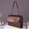 Gift Wood And Leather Wrist Bag For Women