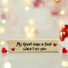 Gift Wooden Blocks with Love Message in Tray