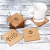 Gift Wooden Coaster Set- Customized with Logo & Message