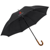 Gift Wooden J-Handle Black Umbrella