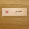 Wooden Name Plate With Name Designation And Logo Customisation Online