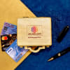 Shop Wooden Pen And Card Holder - Customized With Logo And Message