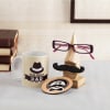 Wooden Spectacles Holder with Mug & Coaster for Father Online