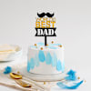 Gift World's Best Dad Pearls And Petals Cake