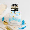 Buy World's Best Dad Pearls And Petals Cake (500 gm)