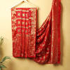 Woven Silk Bandhani Dupatta - Maroon Online