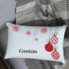 Gift Xmas Baubles Personalized Canvas Pillow
