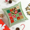 Xmas Celebrations Sage Green Cushion Cover Online
