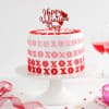 XOXO Sweetheart Semi-fondant Cake (1 Kg) Online