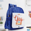 Gift Yay For Today - School Bag - Personalized - Blue