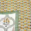 Shop Yellow Reversible Jaipur Block Print Double Bed Quilt