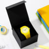 Shop Yellow Silicon Strap Watch For Kids