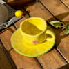 Gift Yellow Tulip Mug And Saucer Set