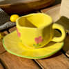 Yellow Tulip Mug And Saucer Set Online