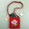 You Are Beautiful Canvas Sling Bag - Red Online