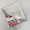 Buy You are My Hero Personalized Cushion