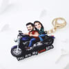 Gift You Are My Love GPS - Personalized Caricature Bike Keychain