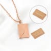 You Are My Sunshine - Rose Gold Envelope Pendant Chain Online
