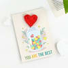 Buy You Are The Best - Plantable Greeting Card And Chocolates