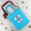 You Complete Me - Personalized Canvas Tote Bag With Sling - Pop Blue Online