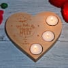 Buy You Make My Heart Melt Personalized Wooden Heart Tealight Holder