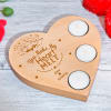 You Make My Heart Melt Personalized Wooden Heart Tealight Holder Online