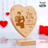 Buy You & Me Personalized Heart Shaped Showpiece with Stand