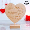 Shop You & Me Personalized Heart Shaped Showpiece with Stand