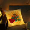 Buy You're My Hero Bro LED Satin Cushion