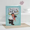 You're My Hero Personalized Greeting Card for Dad Online