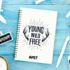 Young Wild & Free Personalized Notebook Online
