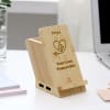 Gift Your Love Powers Me - Personalized Wireless Charger With Pen Stand