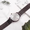Gift Yours Always Personalized Men's Watch - Dark Brown