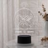 Yours Forever Personalized LED Lamp - Black Base Online
