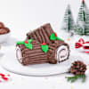 Gift Yule Log Christmas Cake (Half Kg)