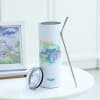 Buy Zodiac Charm - Personalized Stainless Steel Tumbler With Straw - Cancer