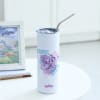Gift Zodiac Charm - Personalized Stainless Steel Tumbler With Straw - Taurus