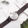 Gift Zodiac Splendor Personalized Men's Dark Brown Watch - Sagittarius